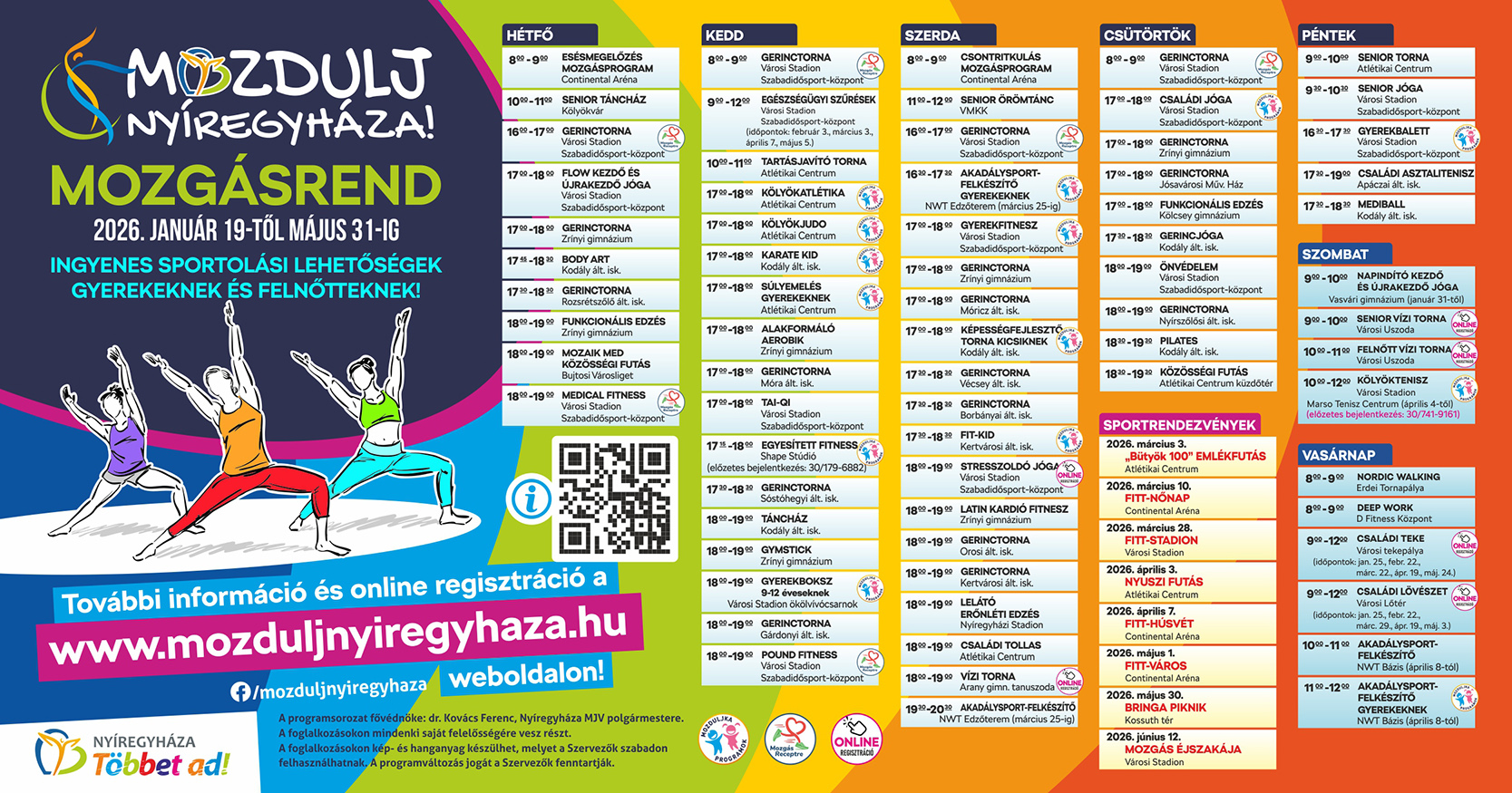 Január 19-től május 31-ig tart az idén 13 éves Mozdulj Nyíregyháza! első félévi programsorozata