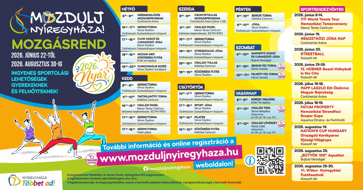 Nyáron is Mozdulj Nyíregyháza!